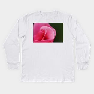 Pink Rose Close-up Kids Long Sleeve T-Shirt